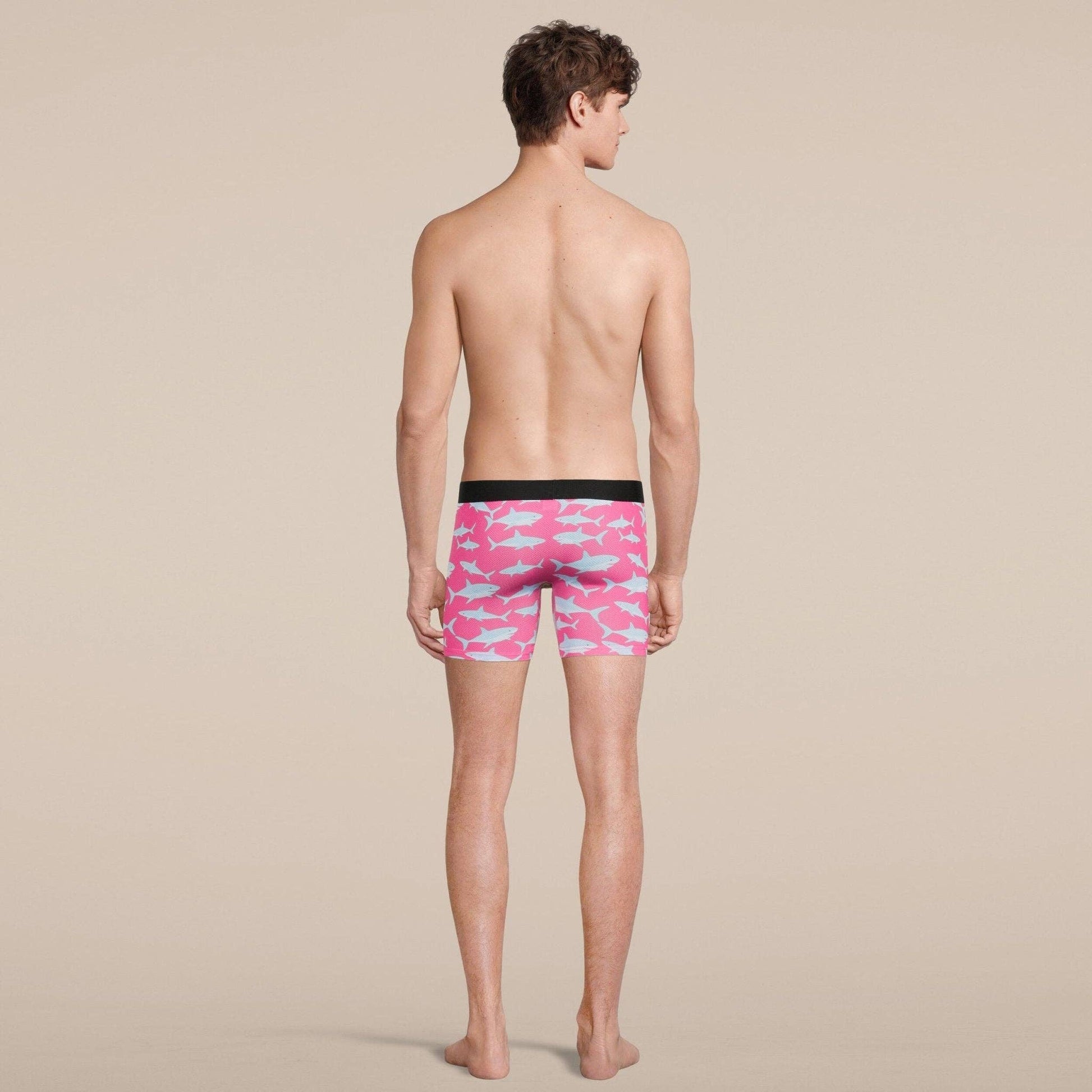 Men's Baby Shark Boxer Brief Underwear with Pouch: - Vegas Pride Positions