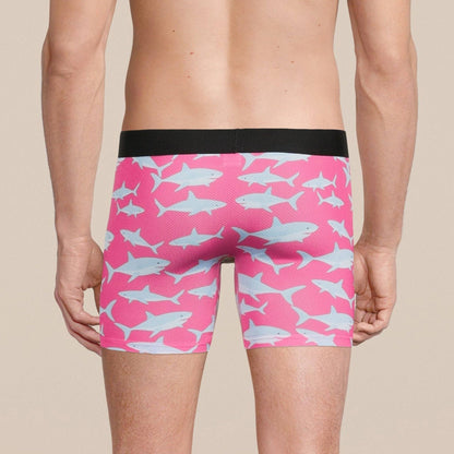 Men's Baby Shark Boxer Brief Underwear with Pouch: - Vegas Pride Positions