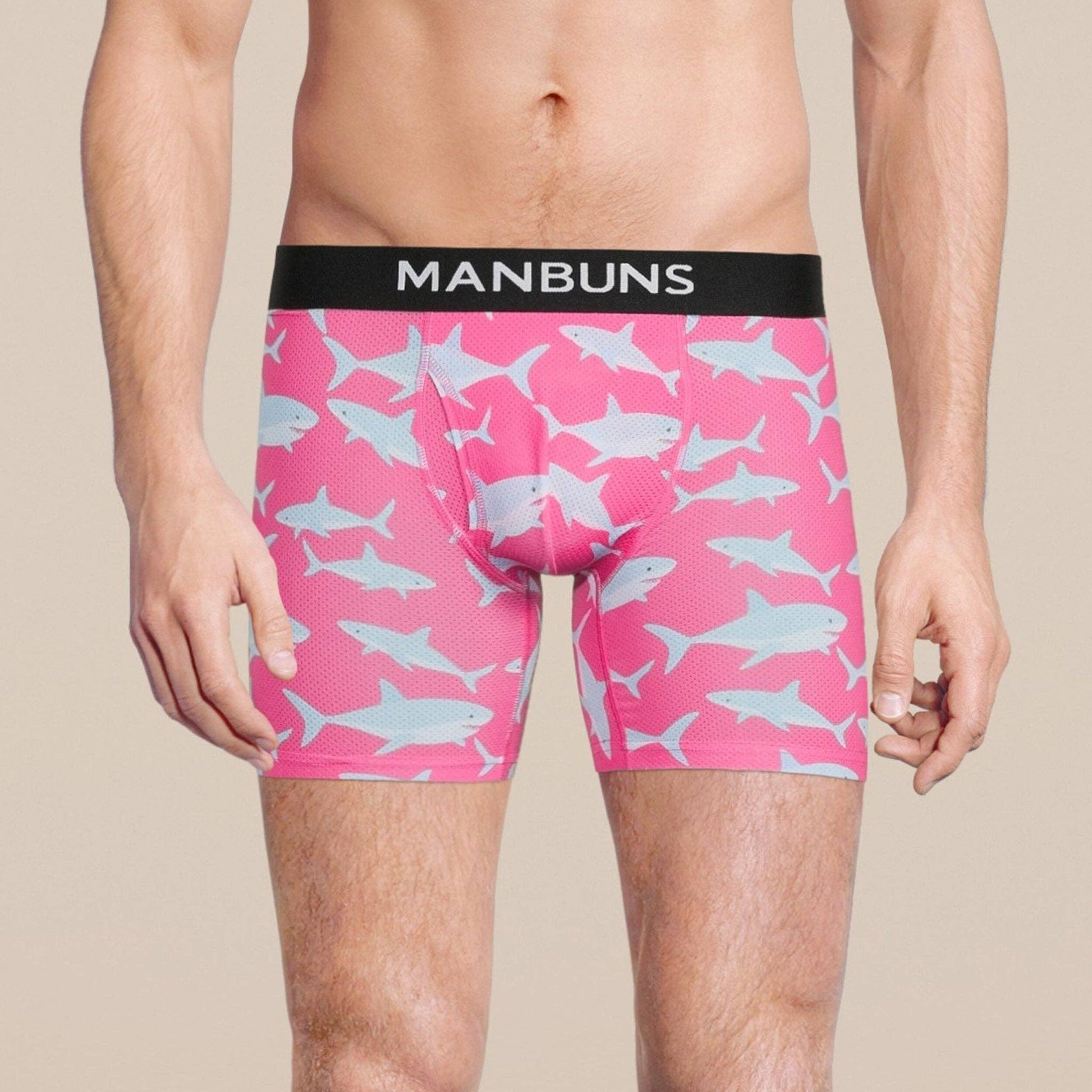 Men's Baby Shark Boxer Brief Underwear with Pouch: - Vegas Pride Positions
