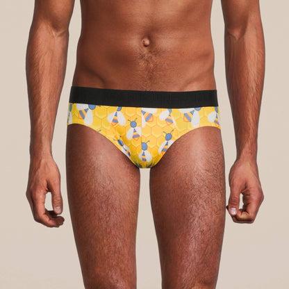 Men's Bee Brief Underwear: - Vegas Pride Positions