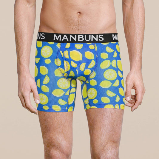 Men's Lemon Boxer Brief Underwear: - Vegas Pride Positions