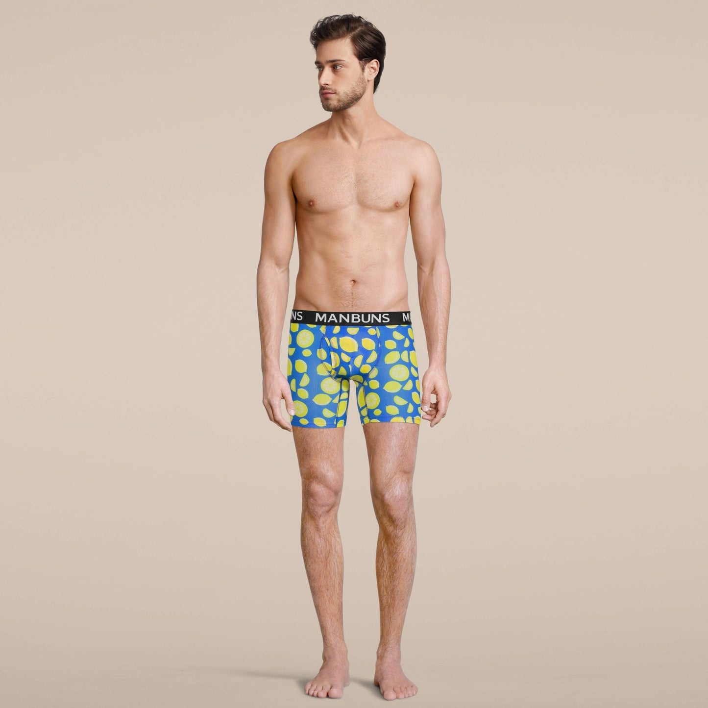 Men's Lemon Boxer Brief Underwear: - Vegas Pride Positions
