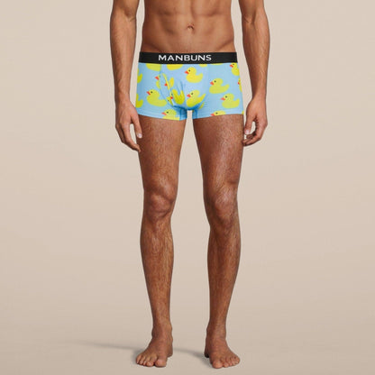 Men's Rubber Duckies Boxer Trunk Underwear with Pouch: - Vegas Pride Positions