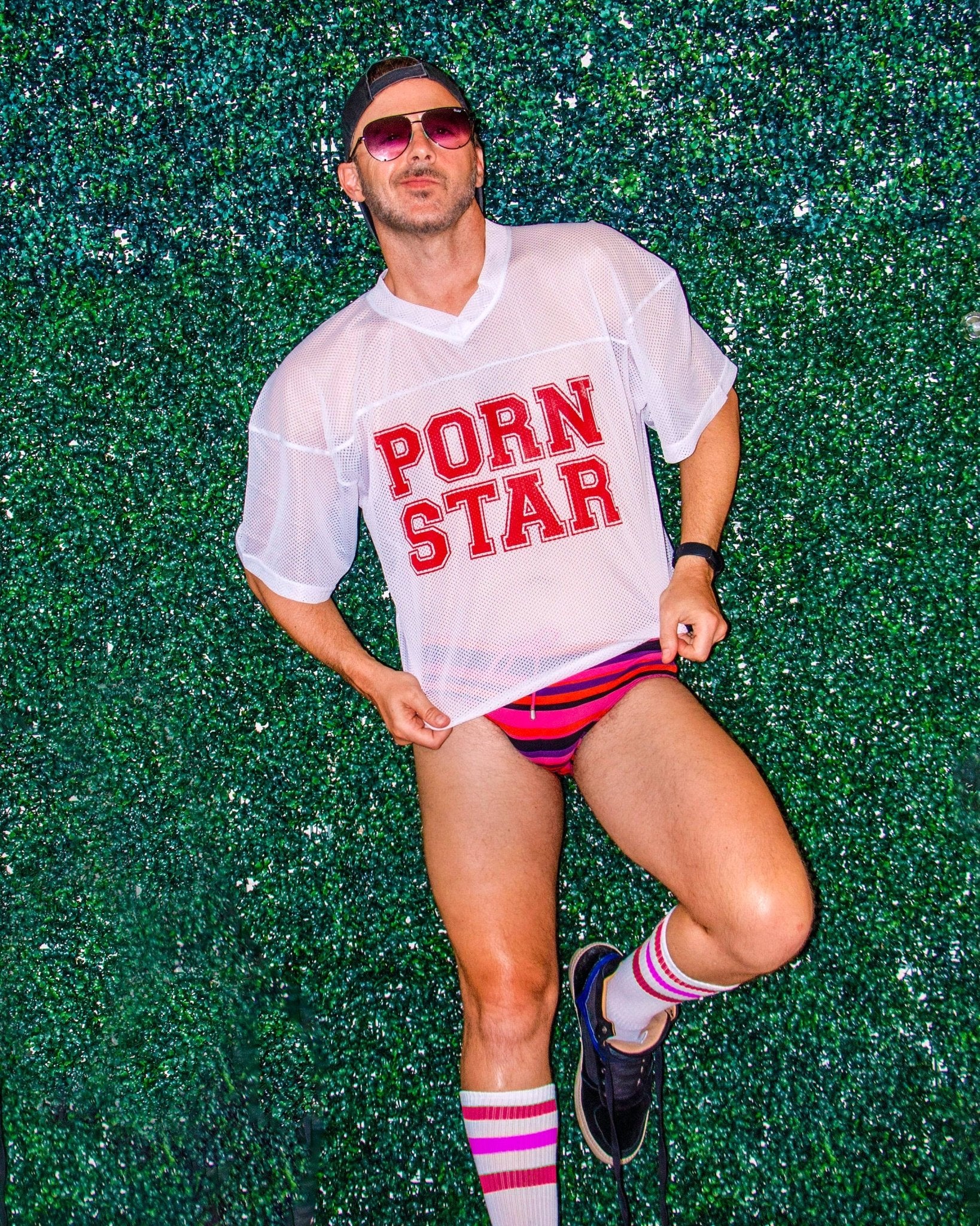 "PORN STARY" Mesh Football Jersey: - Vegas Pride Positions