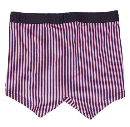 Trunk Vertical Stripe Pink & Navy Cotton Men's Underwear: - Vegas Pride Positions
