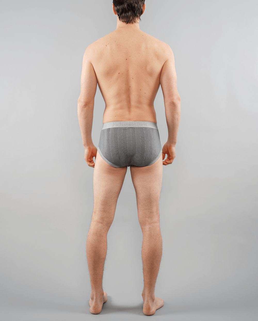 Wayne Brief | Herringbone Men's Cotton Underwear: M - Vegas Pride Positions
