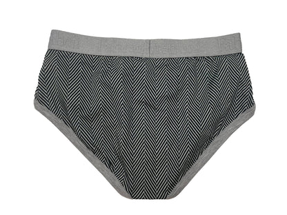 Wayne Brief | Herringbone Men's Cotton Underwear: S - Vegas Pride Positions